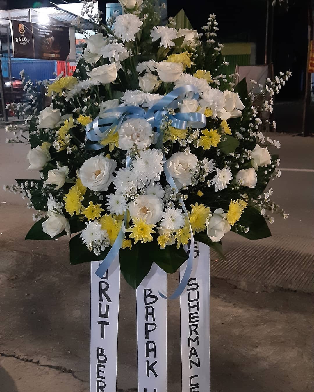 standing flowers yellow