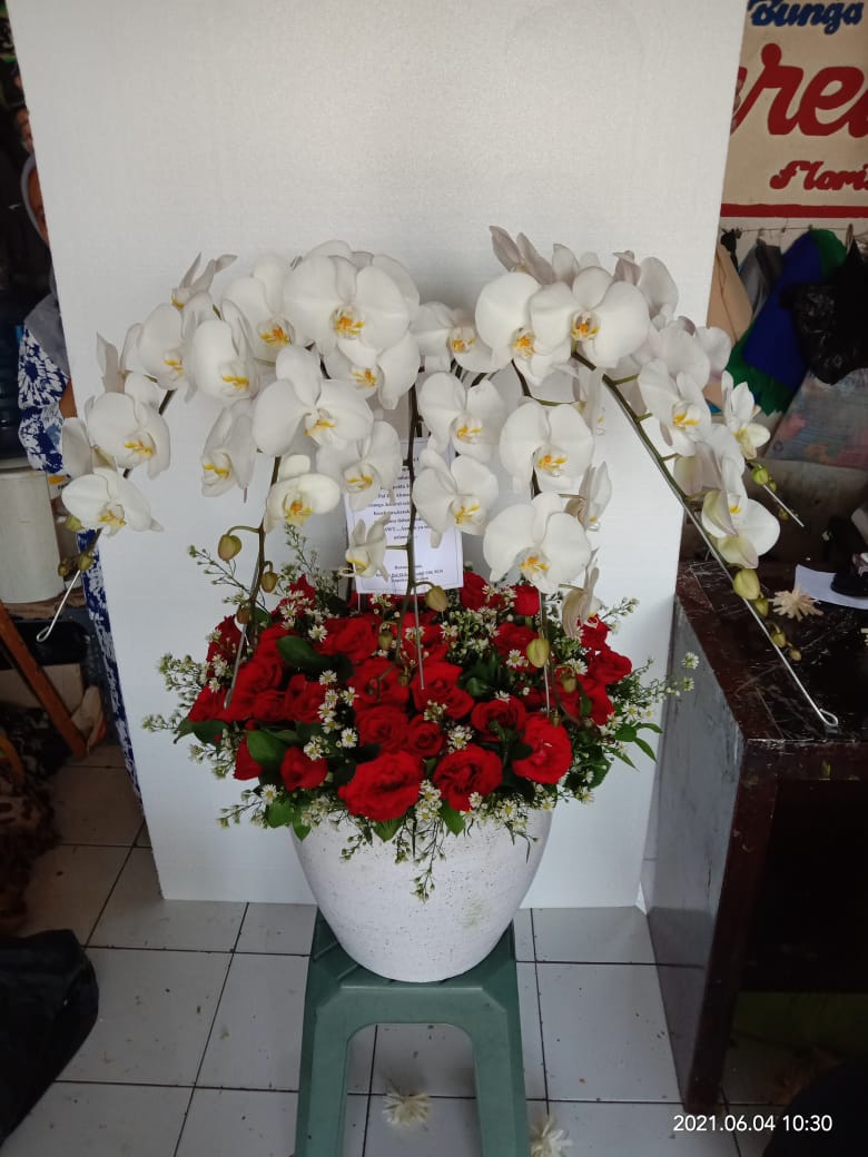 Pajangan bunga 2 warna